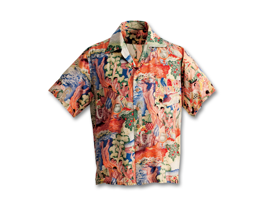 スペイン購入 Due Esse アロハシャツ きわどい XL ヨーロッパヴィンテージ