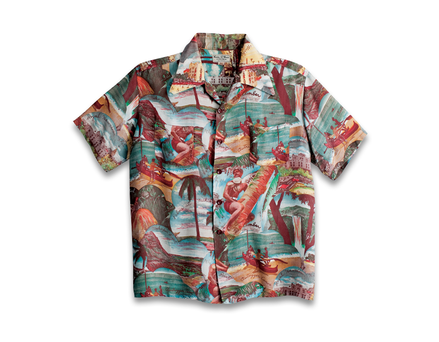 VINTAGE ALOHA SHIRT MUSEUM – “COCONUT TREE CLIMBER” - ALOHA SHIRT 