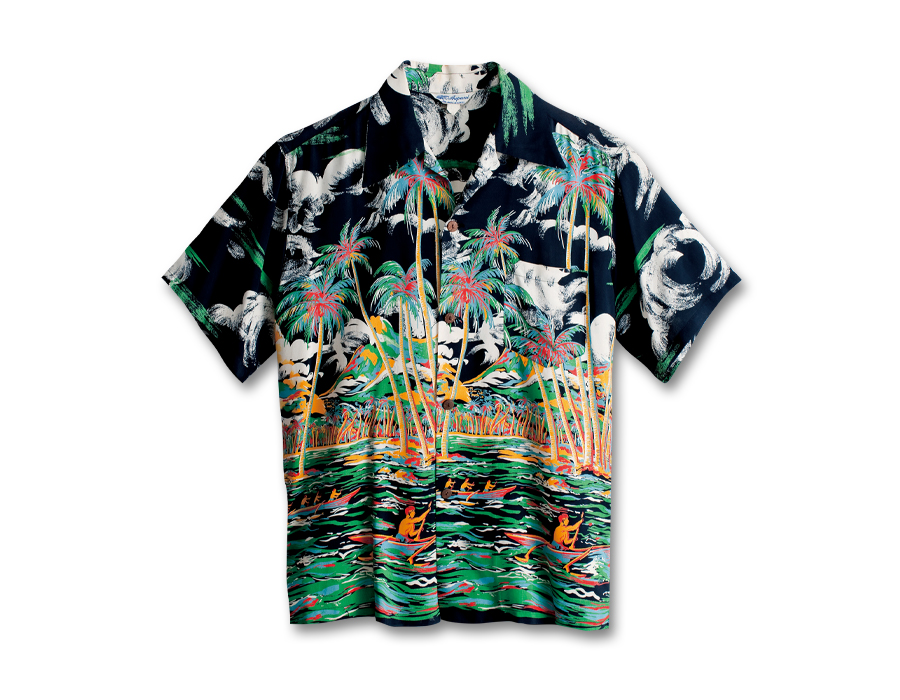 VINTAGE ALOHA SHIRT MUSEUM – “CANOE RACE” - ALOHA SHIRT - ヴィンテージアロハシャツ