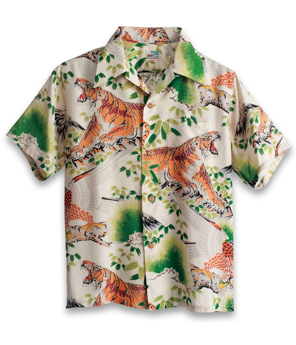 VINTAGE ALOHA SHIRT MUSEUM – “EAGLE & TIGER” - ALOHA SHIRT 