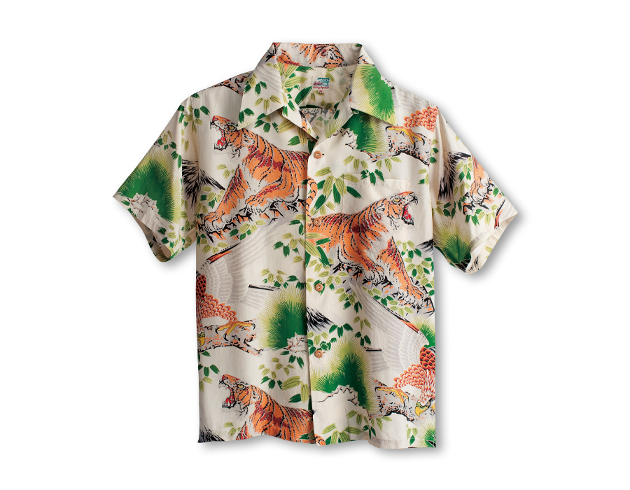 VINTAGE ALOHA SHIRT MUSEUM – “EAGLE & TIGER” - ALOHA SHIRT  
