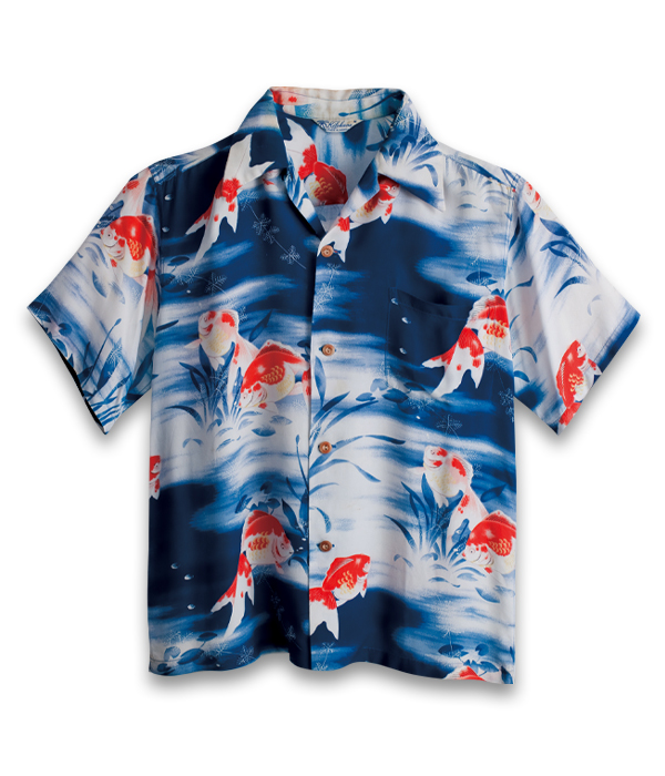 VINTAGE ALOHA SHIRT MUSEUM – “GOLD FISH” - ALOHA SHIRT 