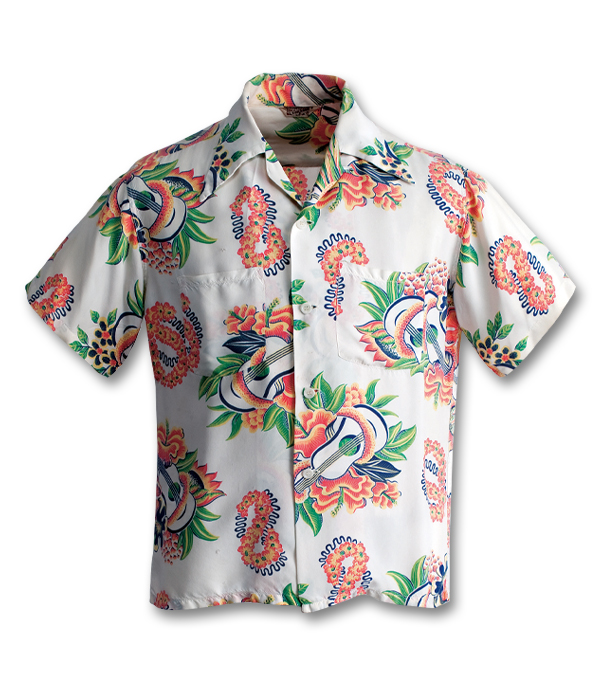 Vintage Pilgrim Sportswear Rayon Abstract Print Aloha Shirt SZ S  