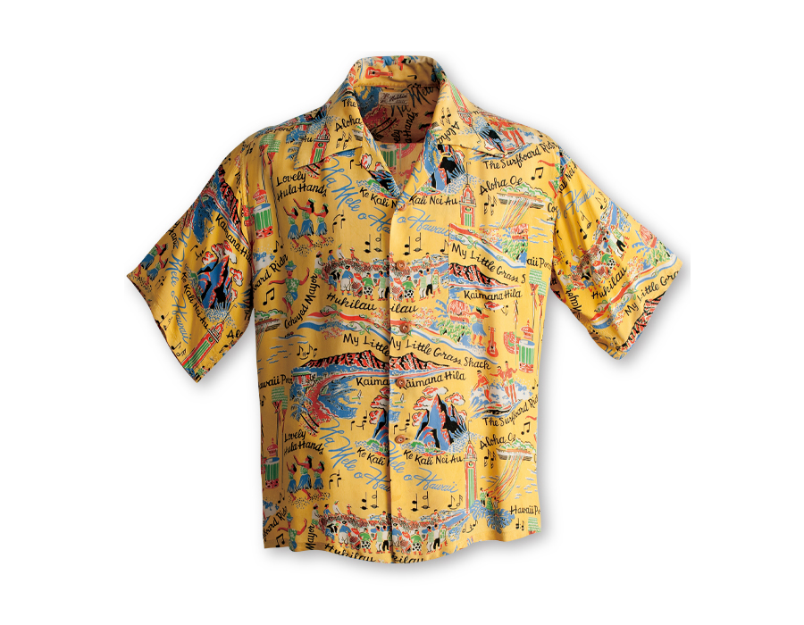 博物館級 MALIHINI 50s最初期 ヴィンテージ オリジナル 四角タグ和柄  