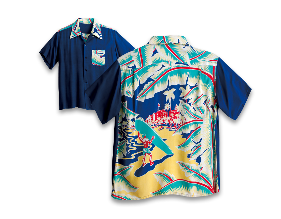 VINTAGE ALOHA SHIRT MUSEUM – “SURF RIDER” - ALOHA SHIRT  