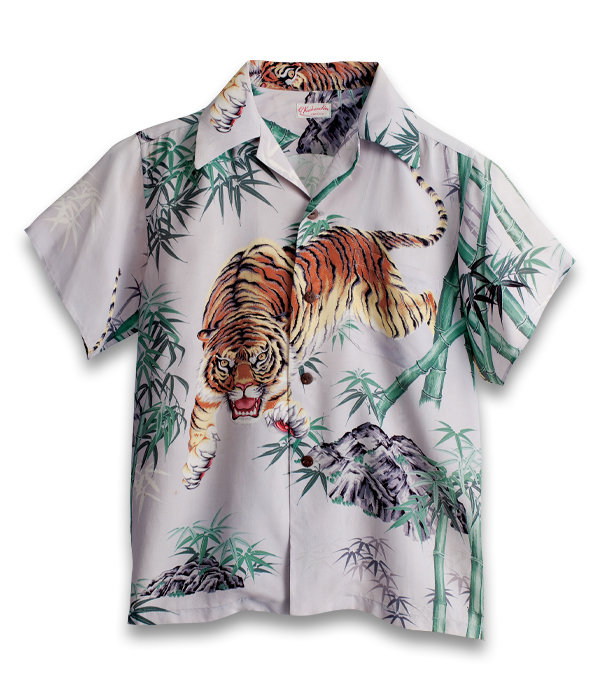 VINTAGE ALOHA SHIRT MUSEUM – “TIGER READY FOR THE HUNT” - ALOHA 