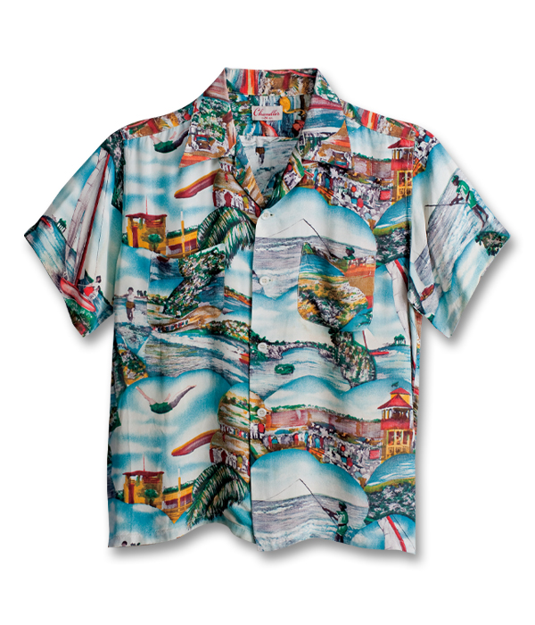 VINTAGE ALOHA SHIRT MUSEUM – “VIEW OF MIAMI” - ALOHA SHIRT 